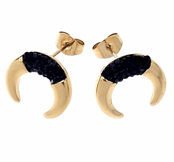gold earrings made of stainless steel