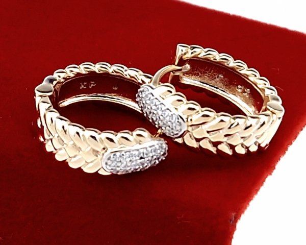 exclusive swarovski gold-plated earrings