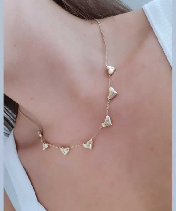 GOLD CHAIN NECKLACE celebrity STAINLESS STEEL