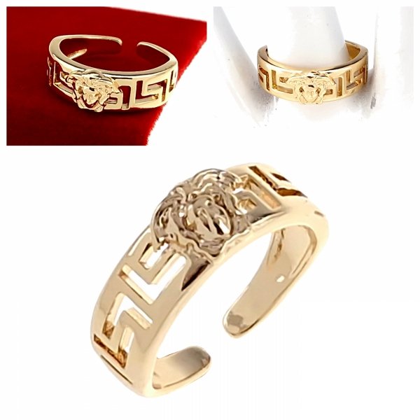 gold ring 17,00mm. gold-plated engagement xuping