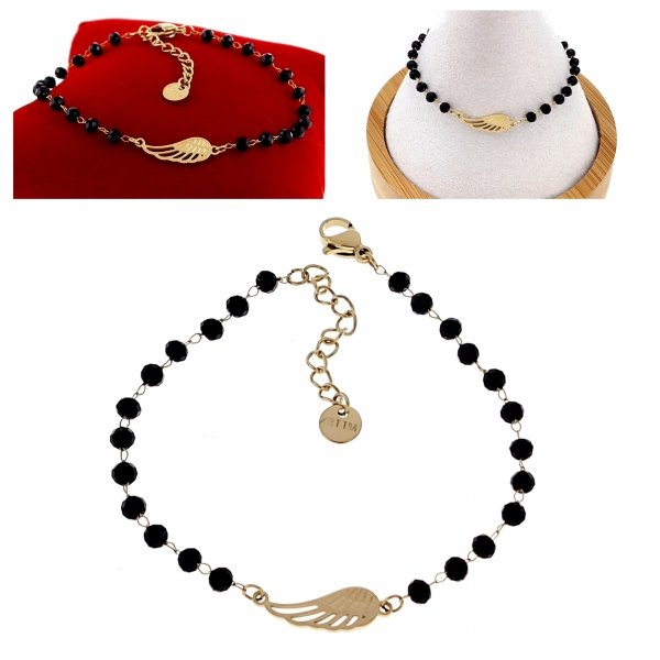 BRACELET GOLD CELEBRITY STAINLESS STEEL