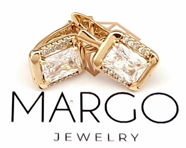 exclusive swarovski gold-plated earrings