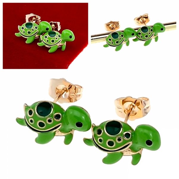 gold plated earrings with exclusive cubic zirconia