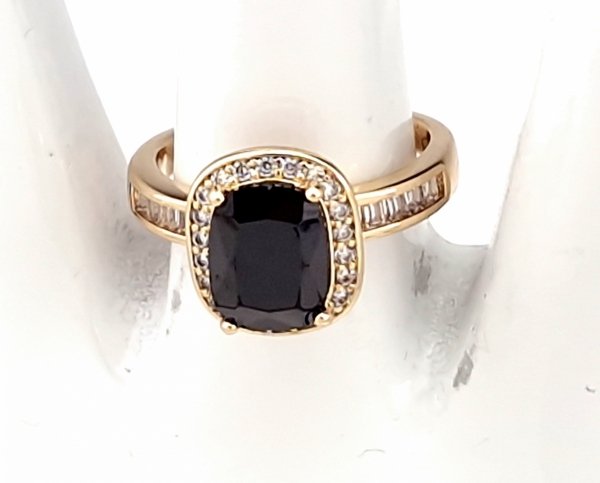 gold ring 18,60mm. gold-plated engagement xuping