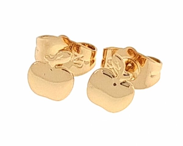 gold plated earrings with exclusive cubic zirconia