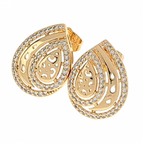 18k gold plated set pendant earrings xuping