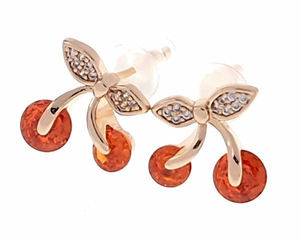exclusive swarovski gold-plated earrings