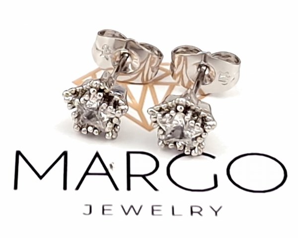 gold plated earrings with exclusive cubic zirconia