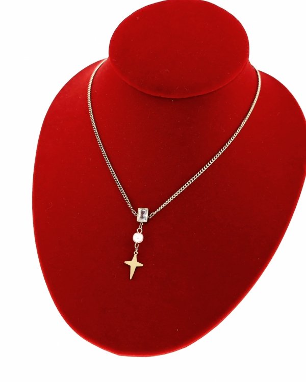 GOLD CHAIN NECKLACE celebrity STAINLESS STEEL
