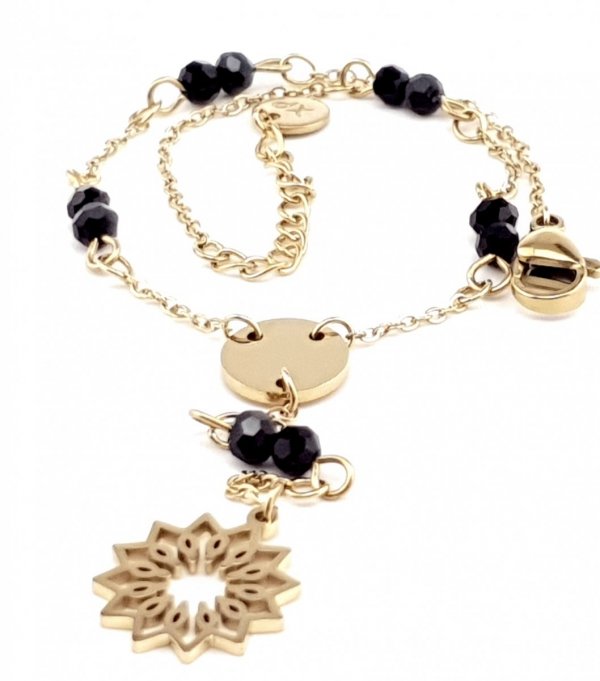 BRACELET GOLD CELEBRITY STAINLESS STEEL