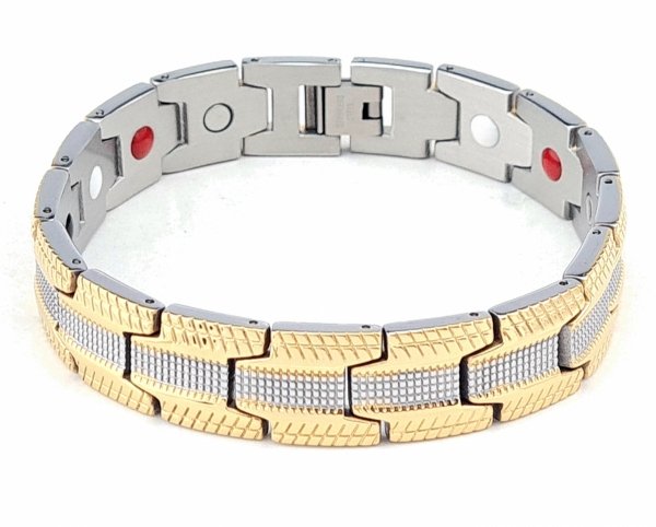 BRACELET GOLD CELEBRITY STAINLESS STEEL