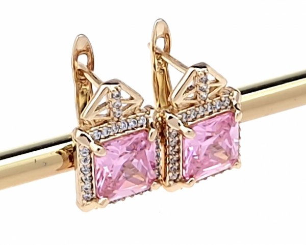 exclusive swarovski gold-plated earrings