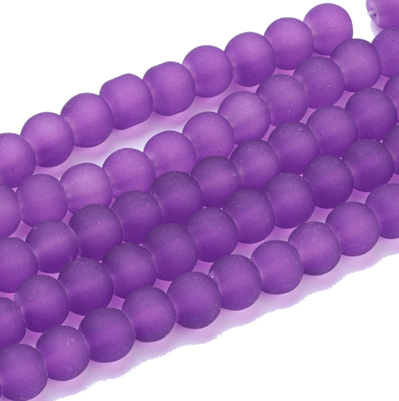 Glass beads faceted strands