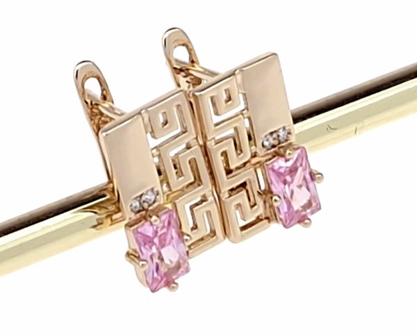 exclusive swarovski gold-plated earrings