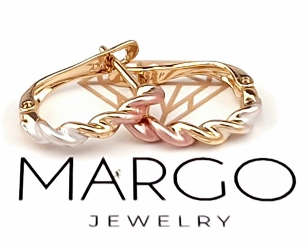 gold plated earrings with exclusive cubic zirconia