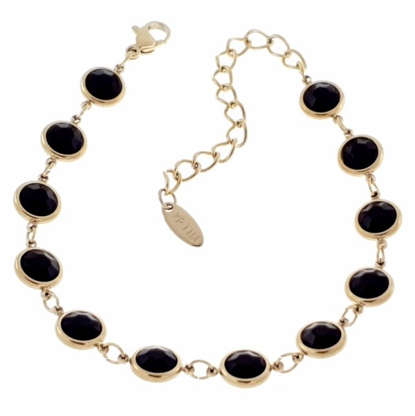 BRACELET GOLD CELEBRITY STAINLESS STEEL