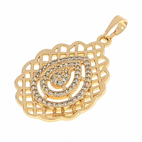 18k gold plated set pendant earrings xuping