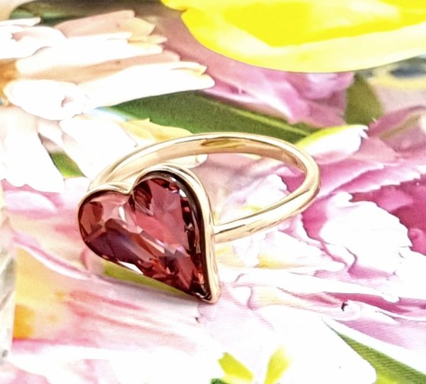 gold ring 19,00mm. gold-plated engagement xuping