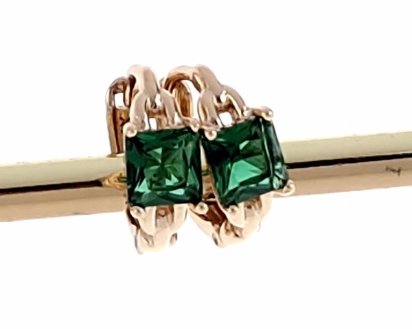 exclusive swarovski gold-plated earrings