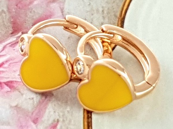 gold plated earrings with exclusive cubic zirconia