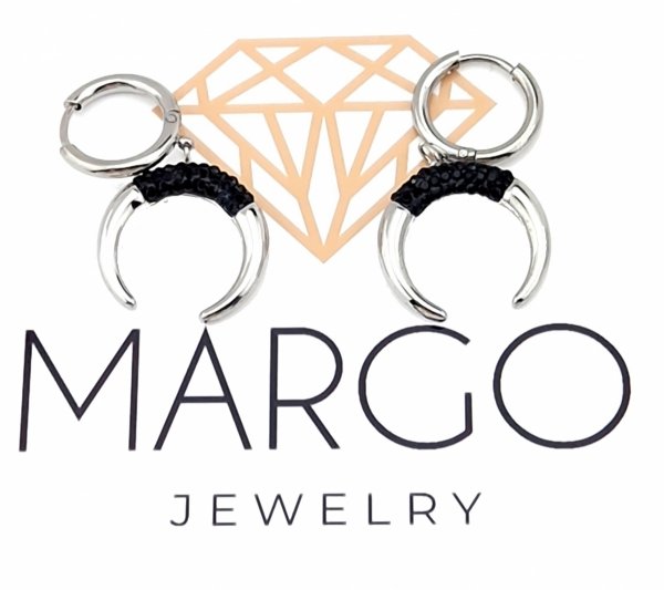 gold earrings made of stainless steel