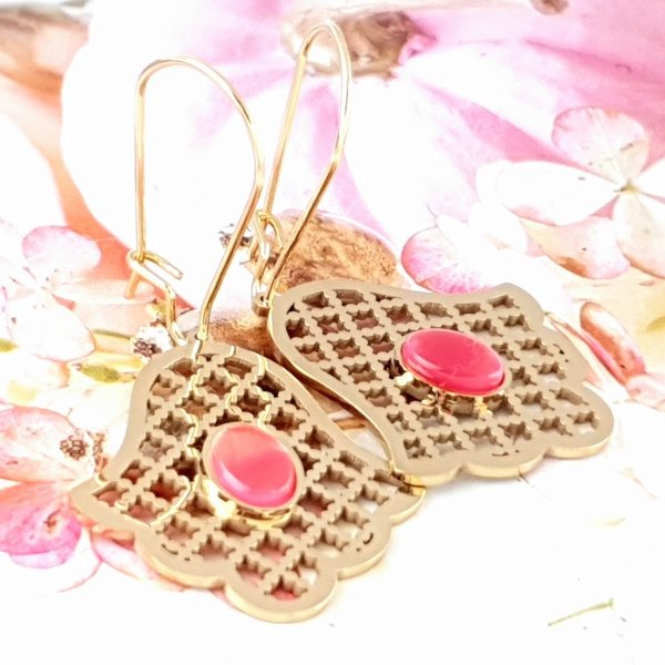 EARRINGS SILVER STAINLESS STEEL CELEBRITY