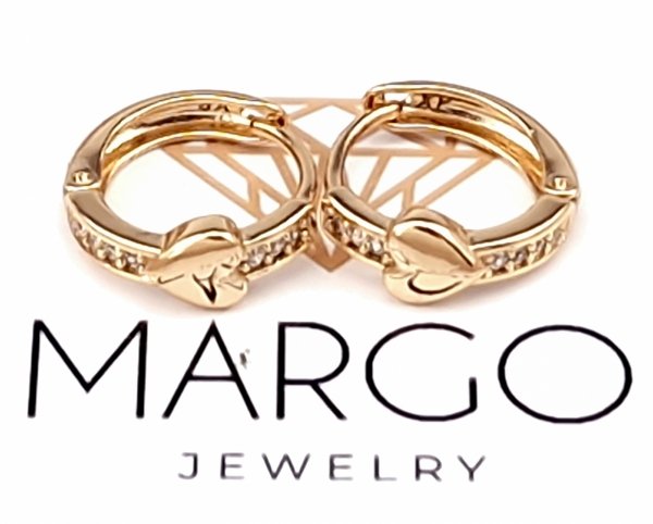 exclusive swarovski gold-plated earrings