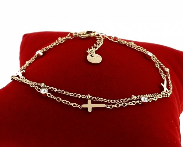 BRACELET GOLD CELEBRITY STAINLESS STEEL