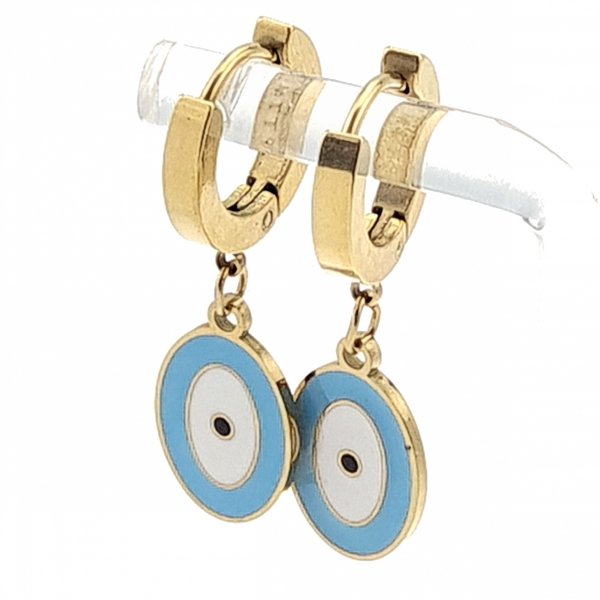 gold earrings made of stainless steel