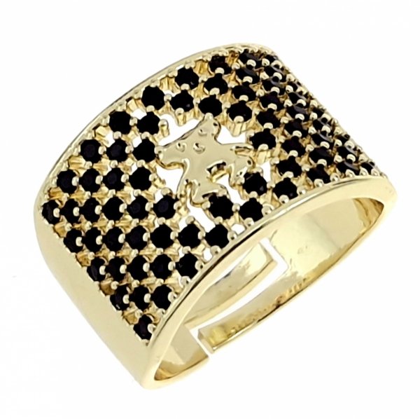 gold ring 17,00mm. gold-plated engagement xuping