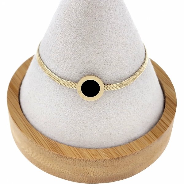 BRACELET GOLD CELEBRITY STAINLESS STEEL
