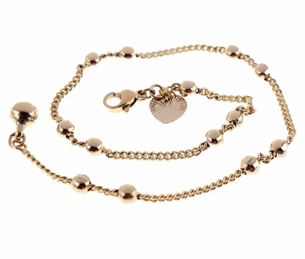 gold bracelet for a gold-plated leg