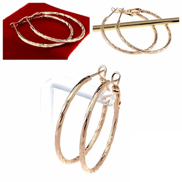 exclusive swarovski gold-plated earrings