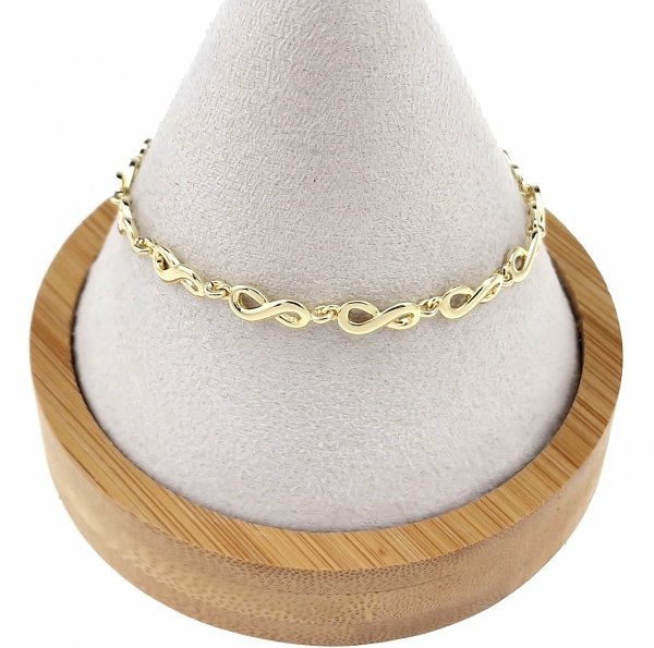 gold bracelet for a gold-plated leg