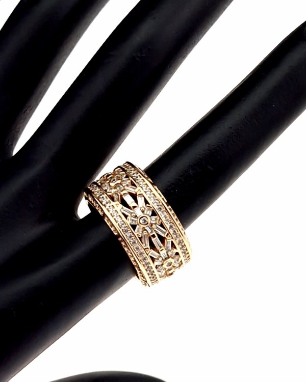 gold ring 18,60mm. gold-plated engagement xuping