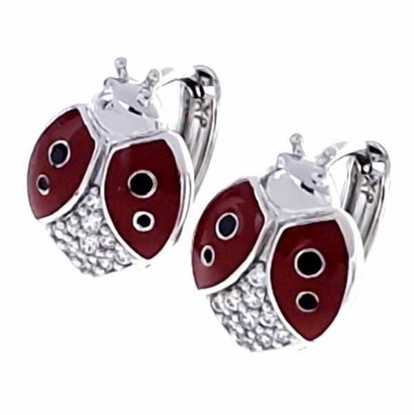 gold plated earrings with exclusive cubic zirconia