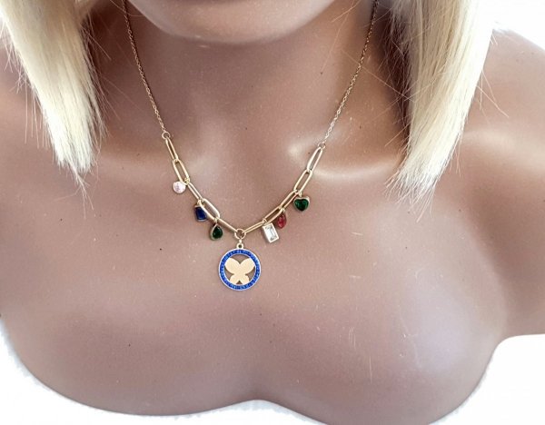 GOLD CHAIN NECKLACE celebrity STAINLESS STEEL