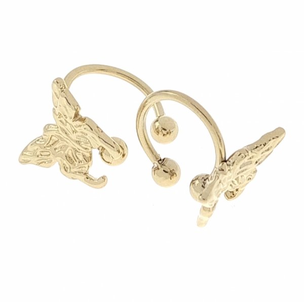 gold earrings made of stainless steel