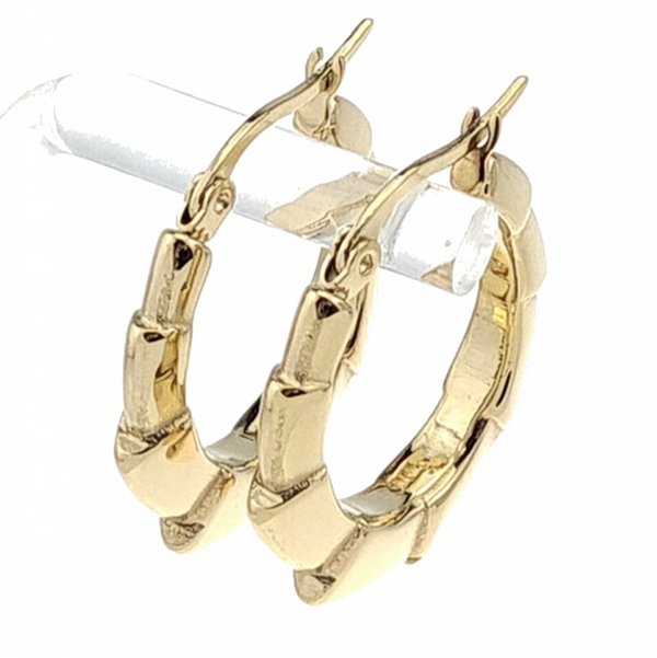 gold earrings made of stainless steel