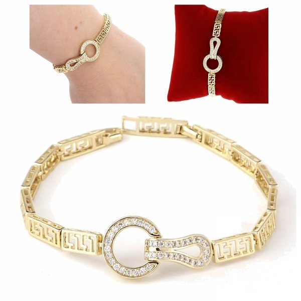 gold bracelet for a gold-plated leg
