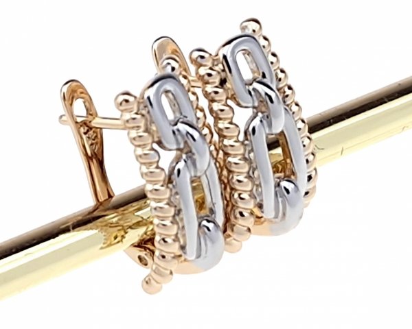 gold plated earrings with exclusive cubic zirconia