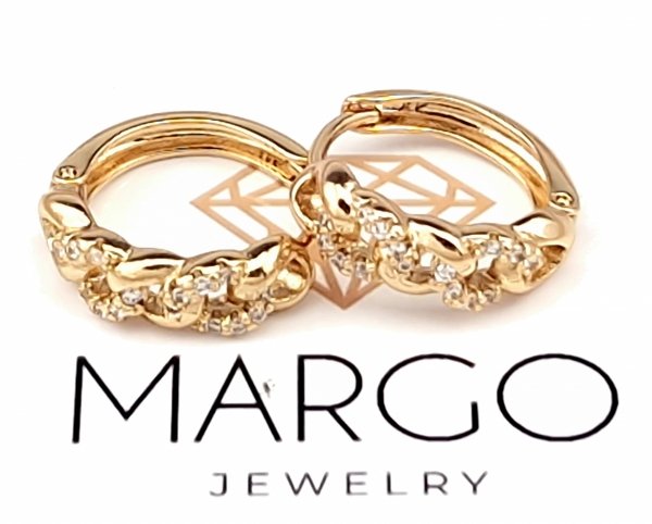 exclusive swarovski gold-plated earrings