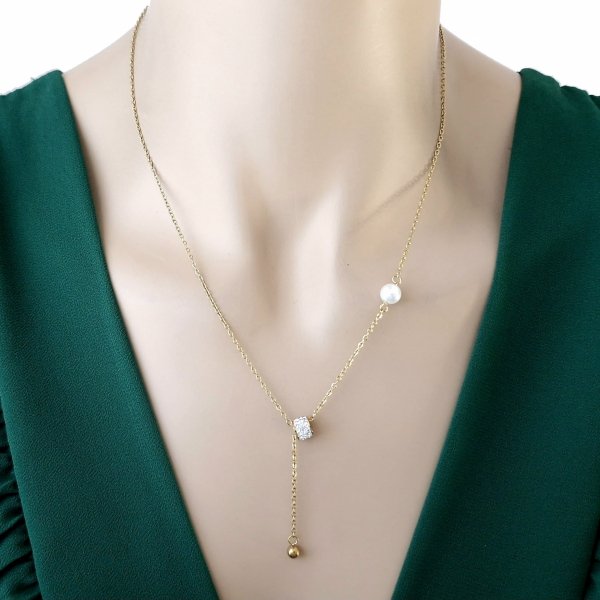 GOLD CHAIN NECKLACE celebrity STAINLESS STEEL