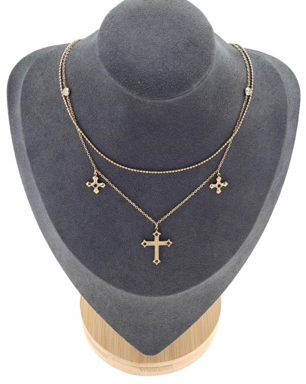 GOLD CHAIN NECKLACE celebrity STAINLESS STEEL