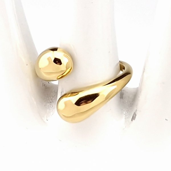 ring 18,30mm gold stainless steel