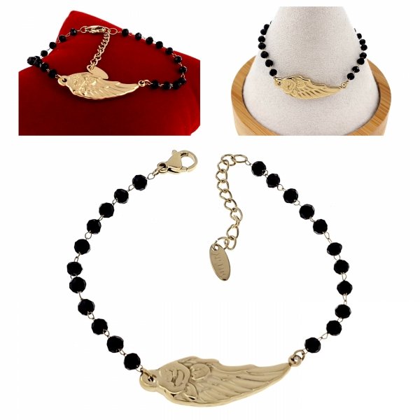 BRACELET GOLD CELEBRITY STAINLESS STEEL