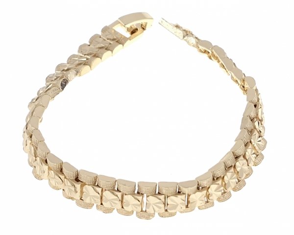 gold bracelet for a gold-plated leg