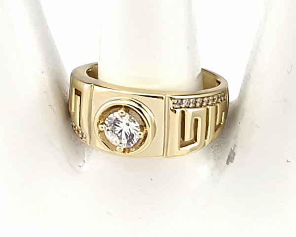 gold ring 18,60mm. gold-plated engagement xuping
