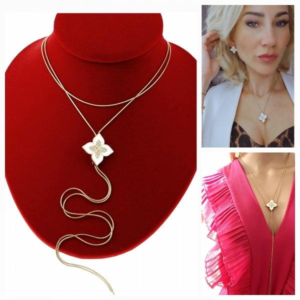 GOLD CHAIN NECKLACE celebrity STAINLESS STEEL