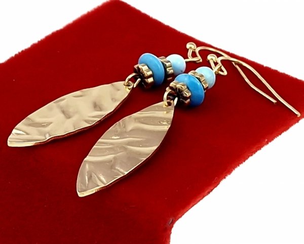 gold earrings made of stainless steel